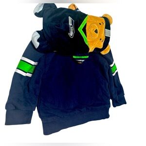 Seattle Seahawks Cubcoats 2-in-1 Transforming Full-Zip Hoodie & Soft Plushie
